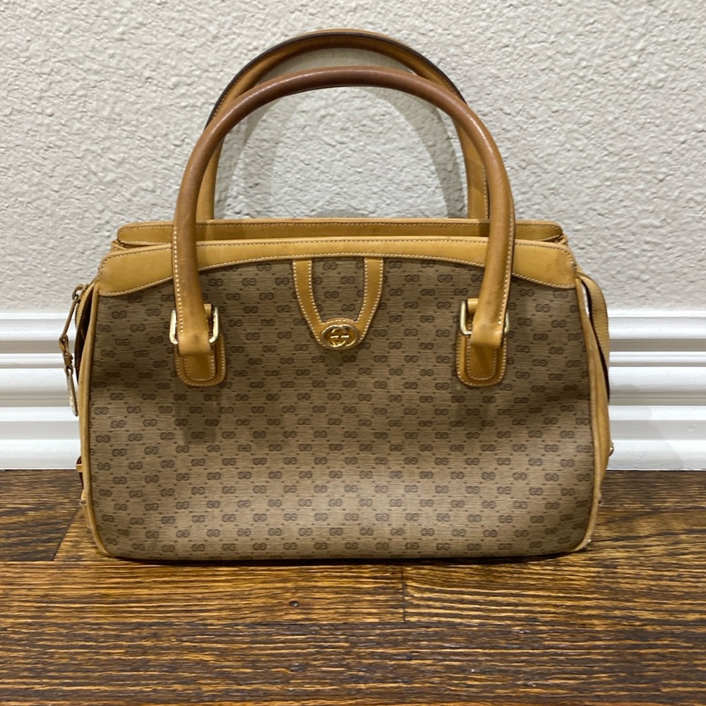 Gucci Vintage Micro GG Monogram Handbag